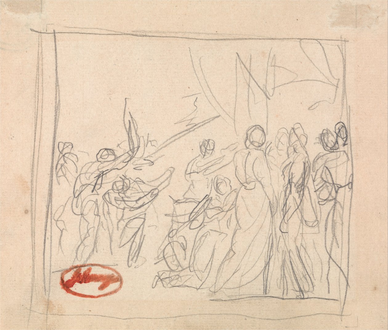 Nieudany mecz krokieta autorstwa George Romney