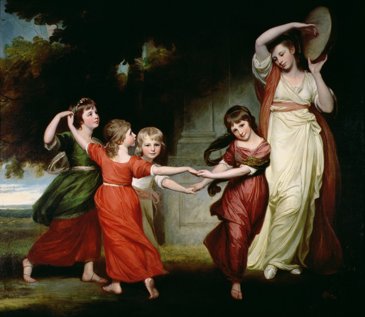 Rodzina Gowerów, ok. 1776-77 autorstwa George Romney