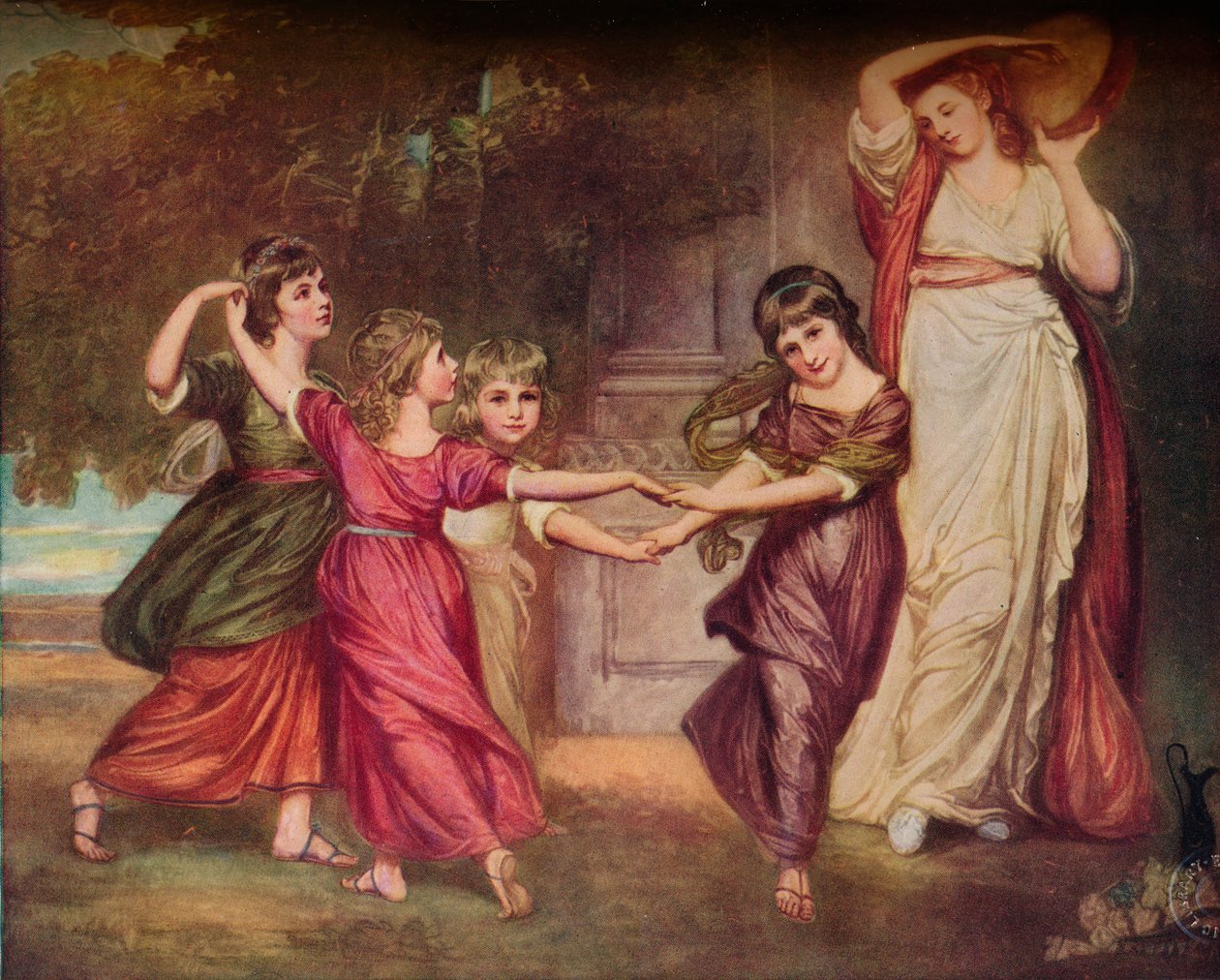 Dzieci Staffordów, ok. 1776. 1914 autorstwa George Romney