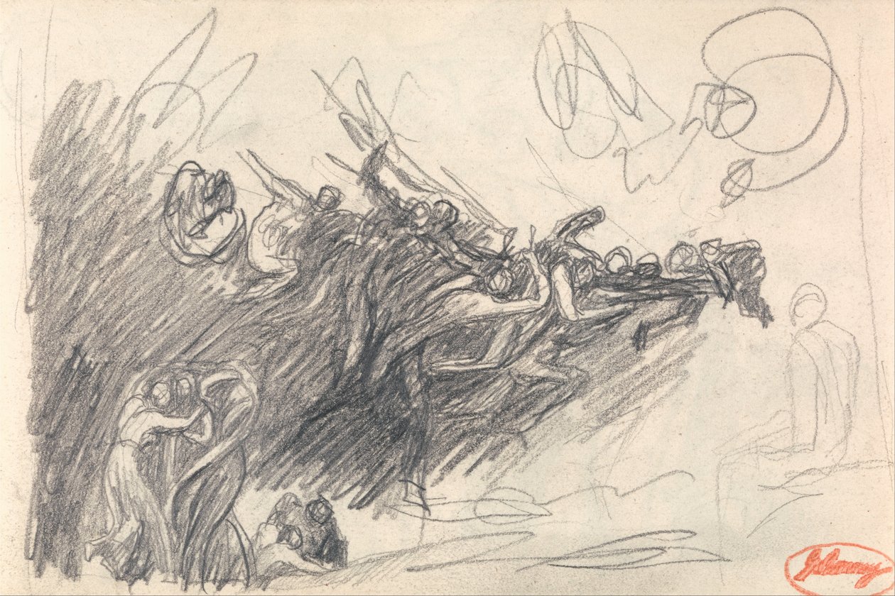 Trzy łaski i diabły ośmieszające Chrystusa w "Kuszeniu Chrystusa" autorstwa George Romney