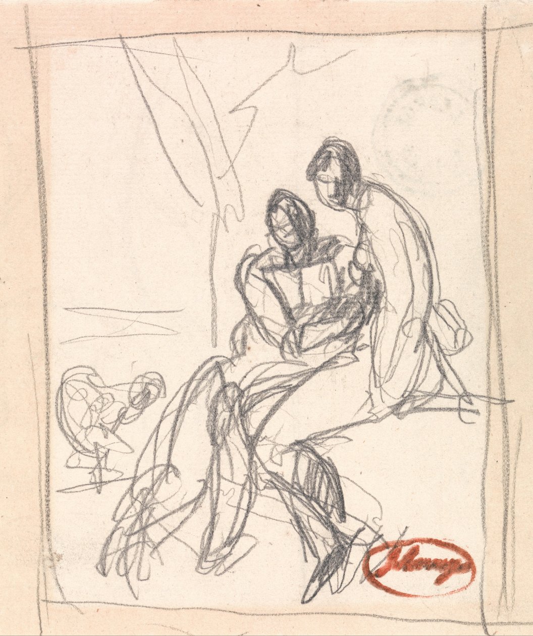 Dwóch kochanków autorstwa George Romney