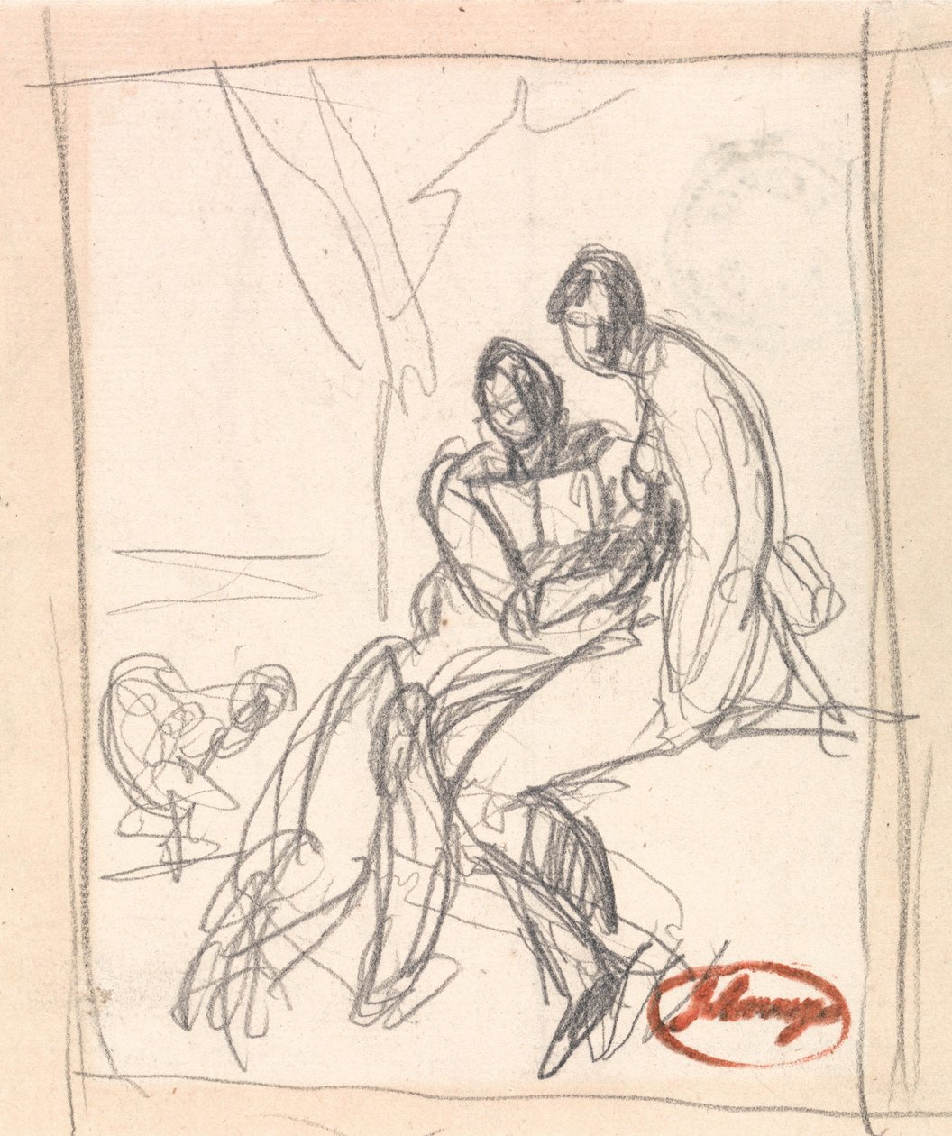 Dwoje kochanków autorstwa George Romney