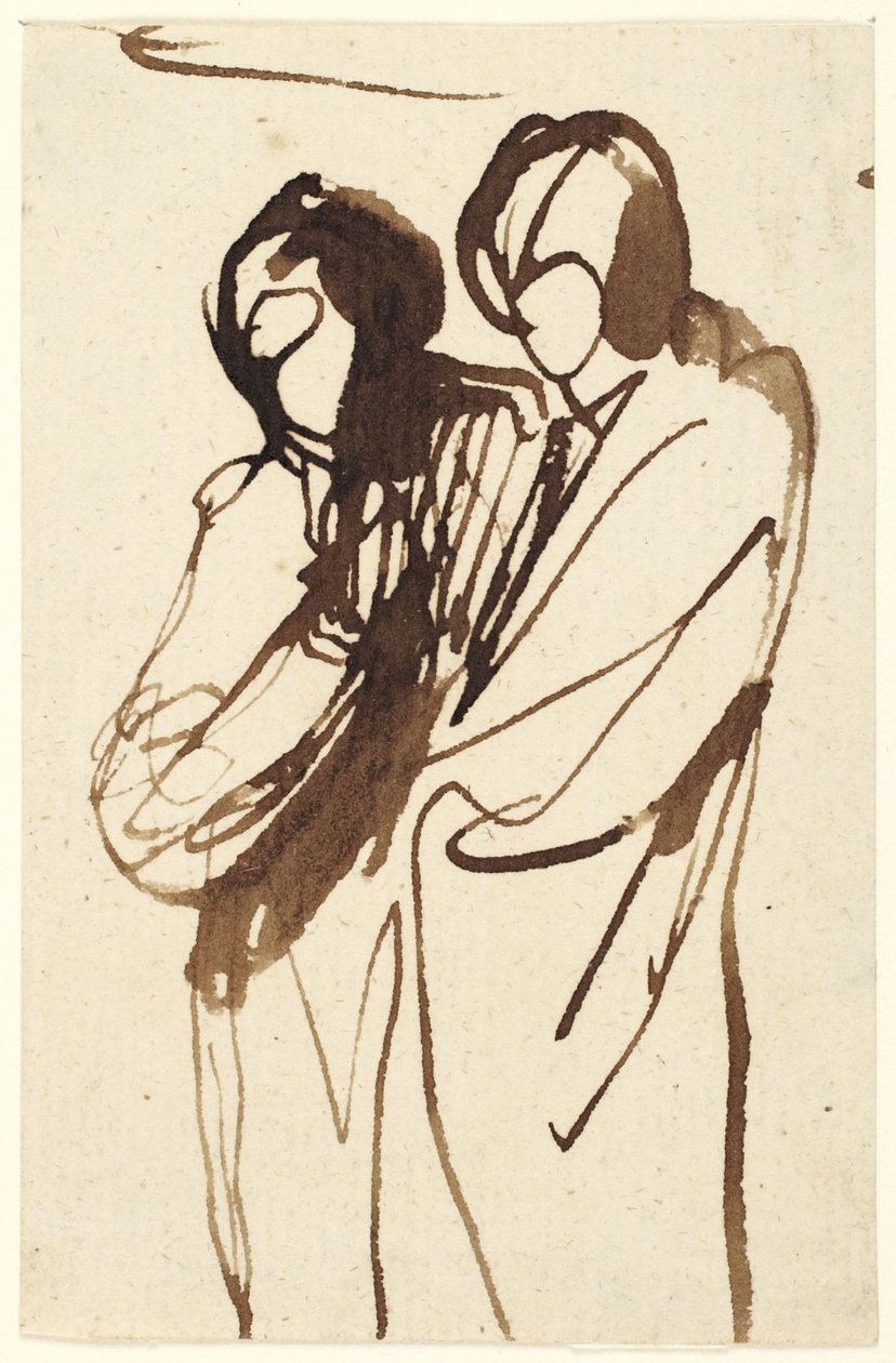 Dwie stojące postacie autorstwa George Romney