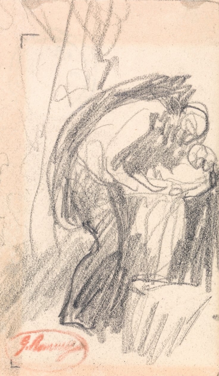 Nieznana osoba: mężczyzna z dzieckiem autorstwa George Romney