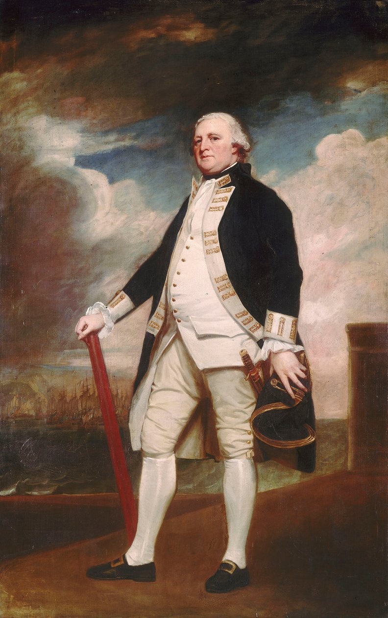 Wiceadmirał George Darby (około 1720-1790) autorstwa George Romney