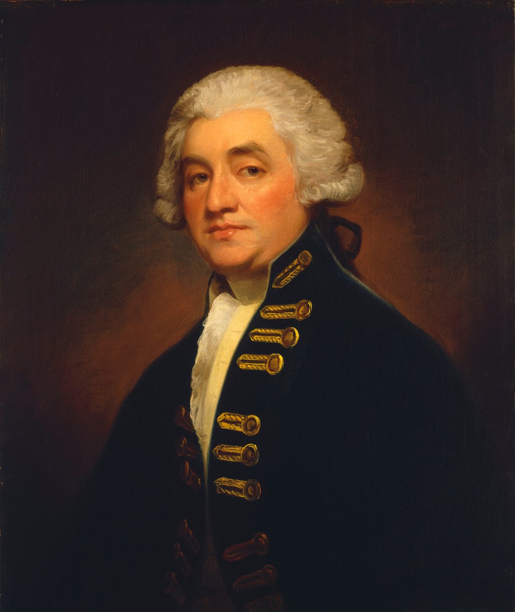 Wiceadmirał Sir Joshua Rowley (1734-1790) autorstwa George Romney