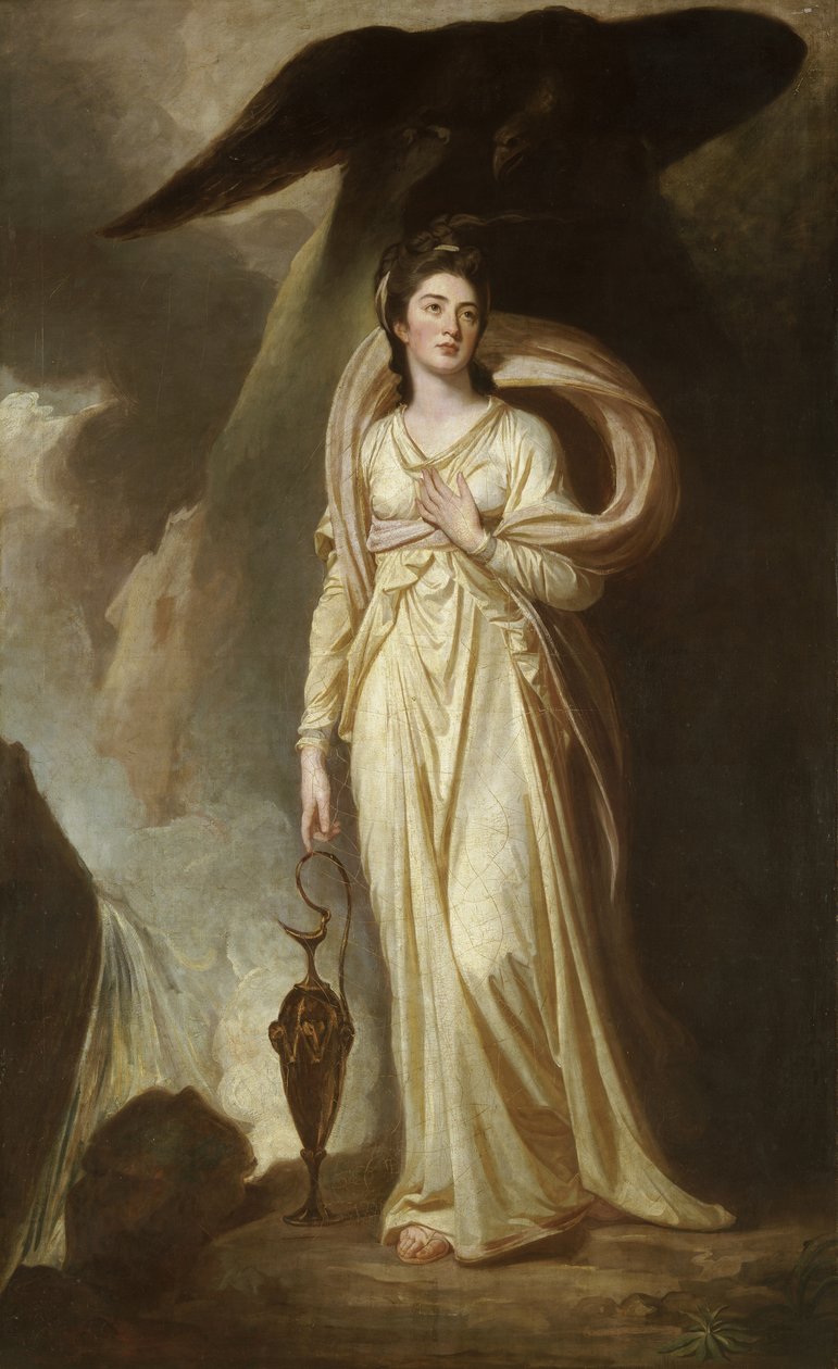 Wicehrabina Bukeley jako Hebe, ok. 1775 (olej na płótnie) autorstwa George Romney