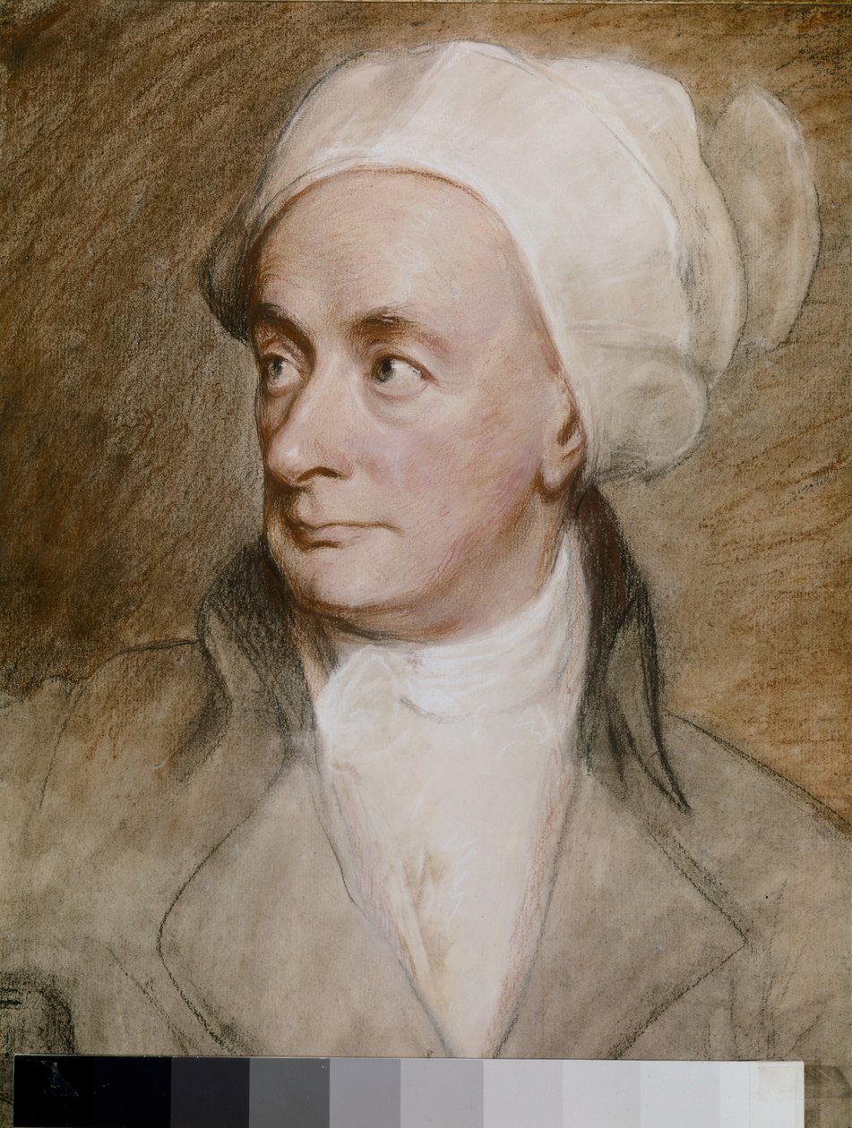 William COWPER, Portret 1792 (papier, pastel) autorstwa George Romney