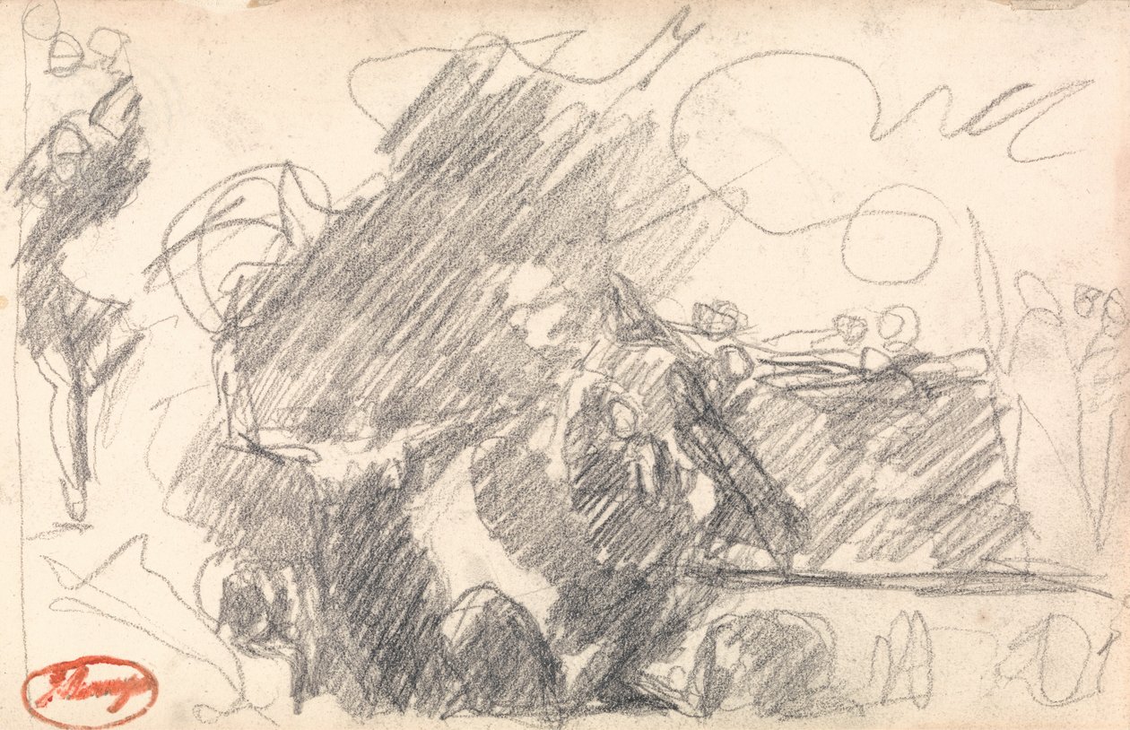 Jaskinia czarownic: Druga wizyta Makbeta autorstwa George Romney