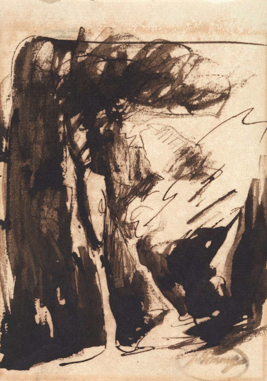 Zalesiony krajobraz autorstwa George Romney