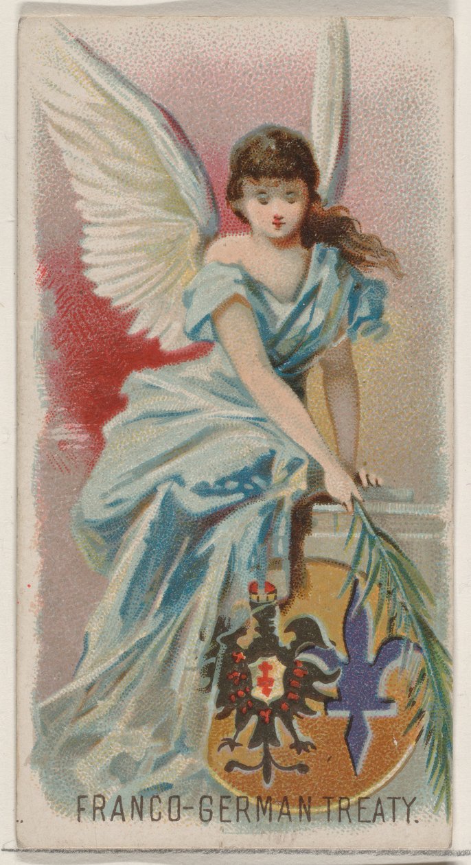 Traktat francusko-niemiecki, z serii Holidays N80 dla papierosów marki Duke, 1890., 1890. autorstwa George S. Harris and Sons