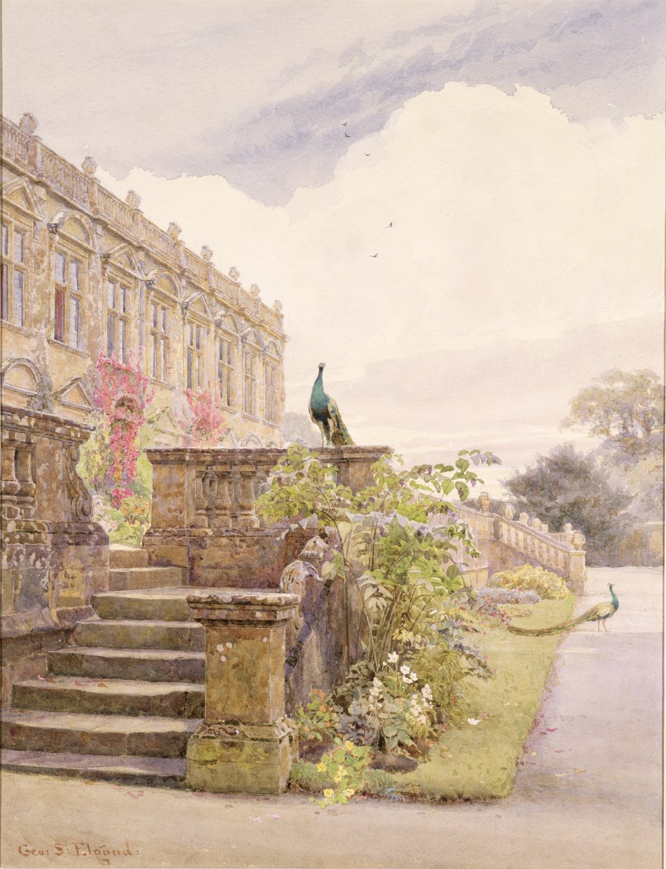 Brympton DEvercy House, Somerset autorstwa George Samuel Elgood