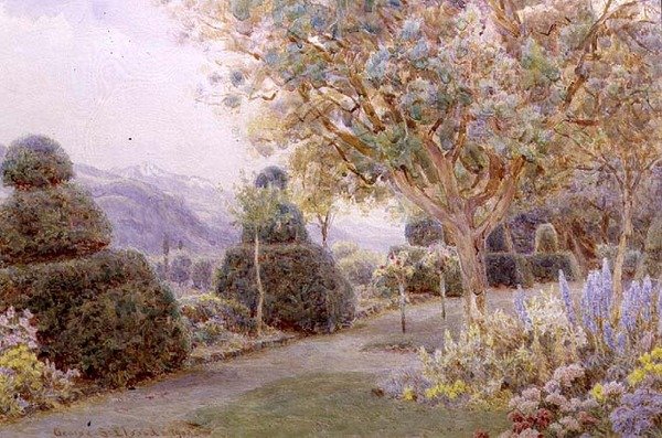 Chateau de la Cour, Dolina Rodanu autorstwa George Samuel Elgood