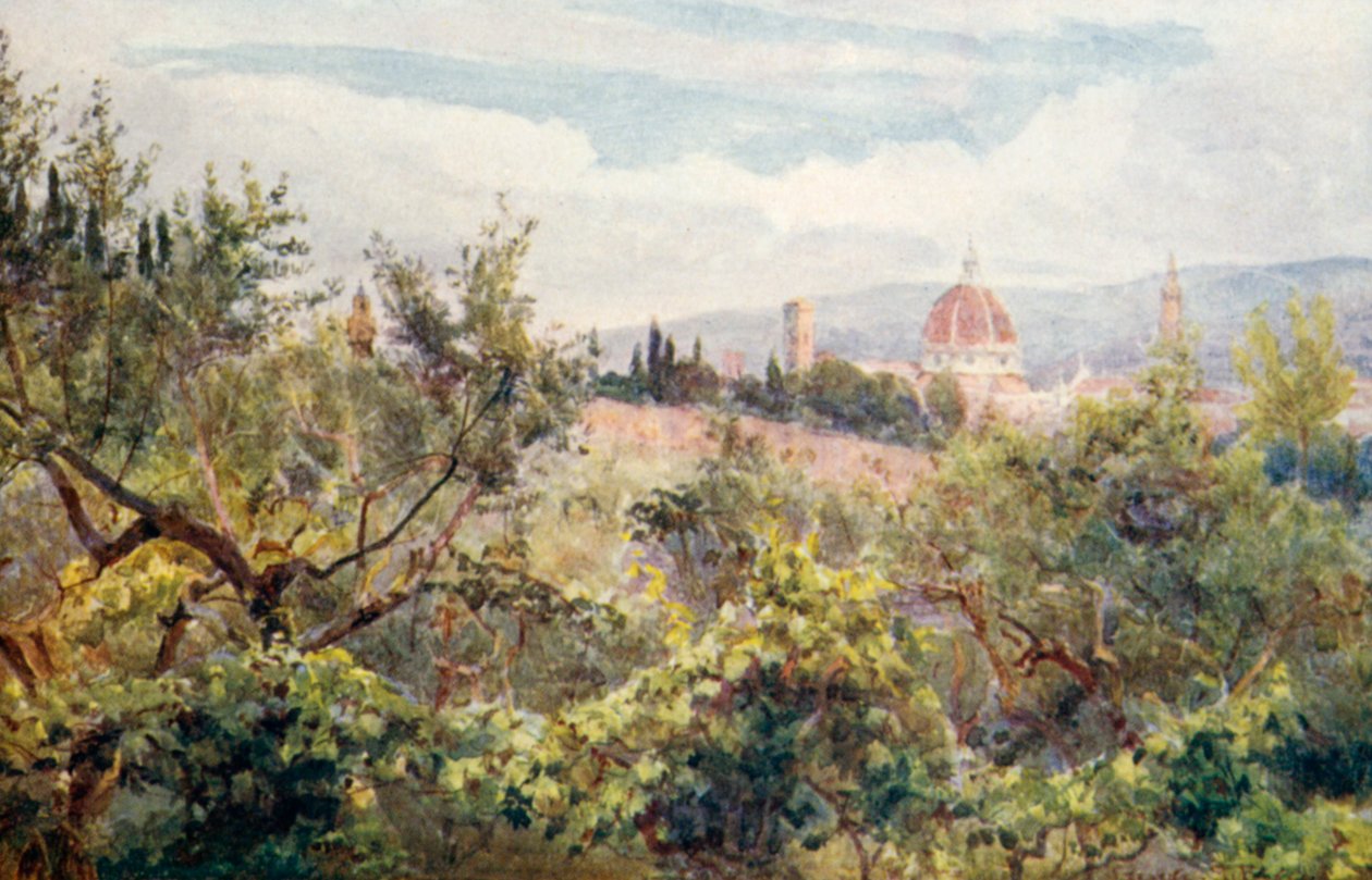 Florencja (druk kolorowy) autorstwa George Samuel Elgood