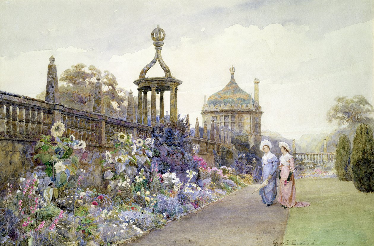 Montacute, Słoneczniki, 1886 autorstwa George Samuel Elgood