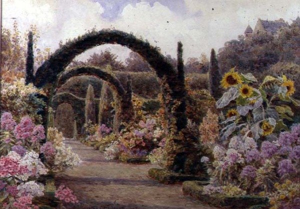 Cisowe łuki, zamek Murthly, Perthshire autorstwa George Samuel Elgood