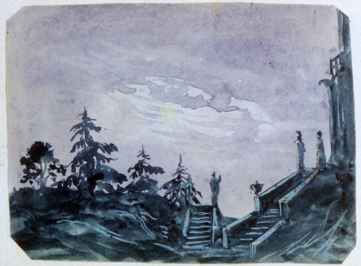 Fantazyjny zamek w świetle księżyca II, 1820-1876 autorstwa George Sand