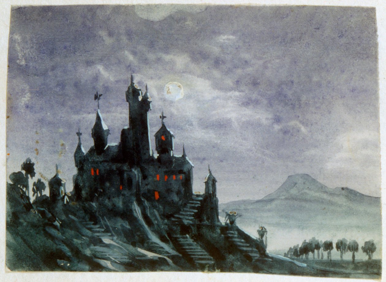 Fantazyjny zamek w świetle księżyca I, 1820-1876 autorstwa George Sand