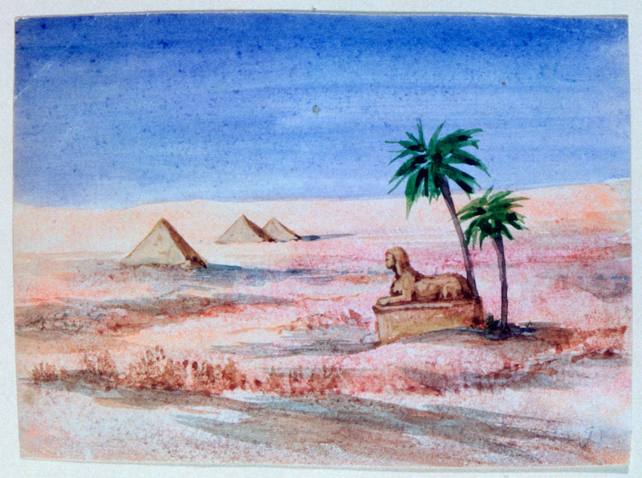 Sfinks i piramidy, Giza I, 1820-1876 autorstwa George Sand