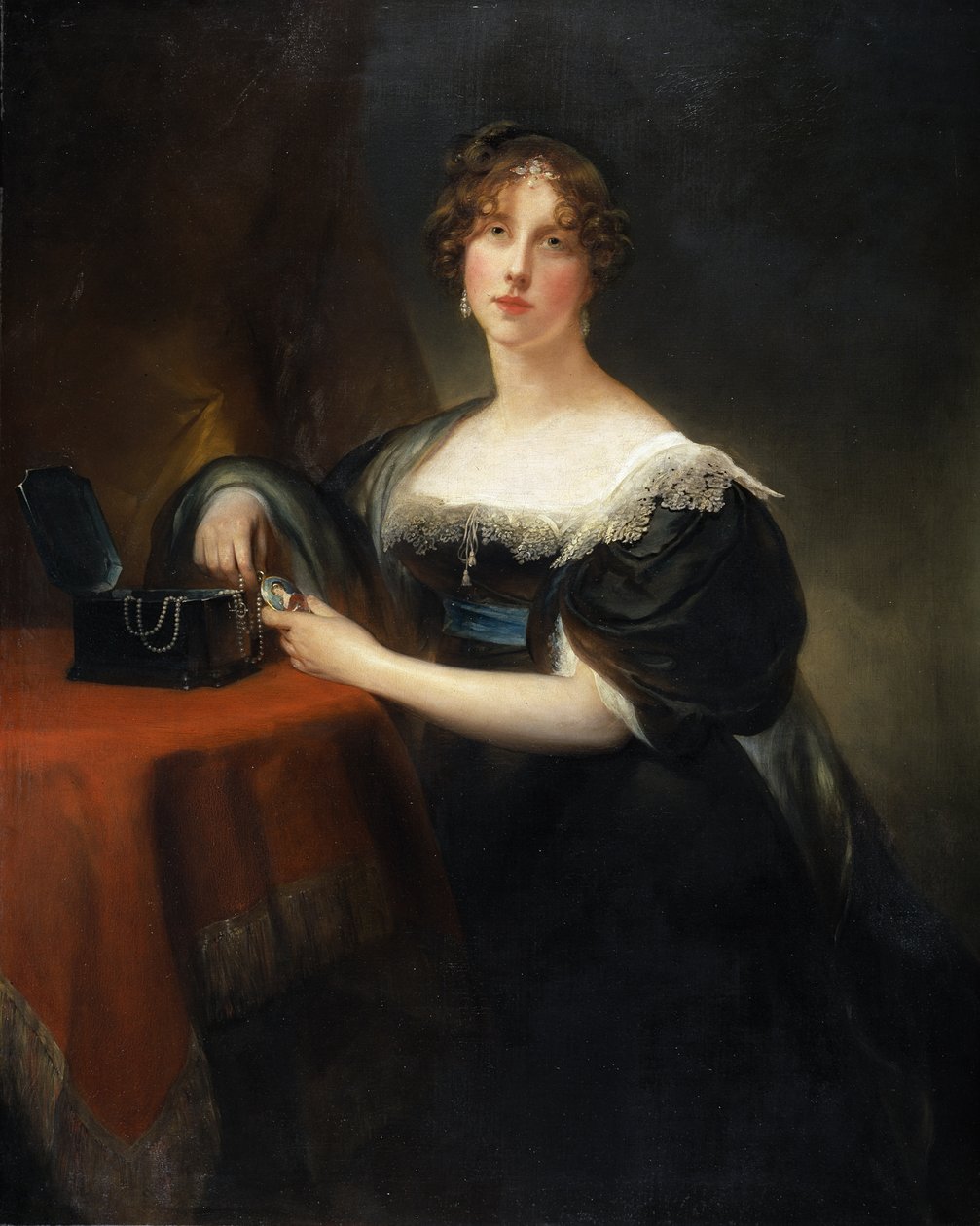 Georgiana Cavendish, hrabina Carlisle (olej na płótnie) autorstwa George Sanders