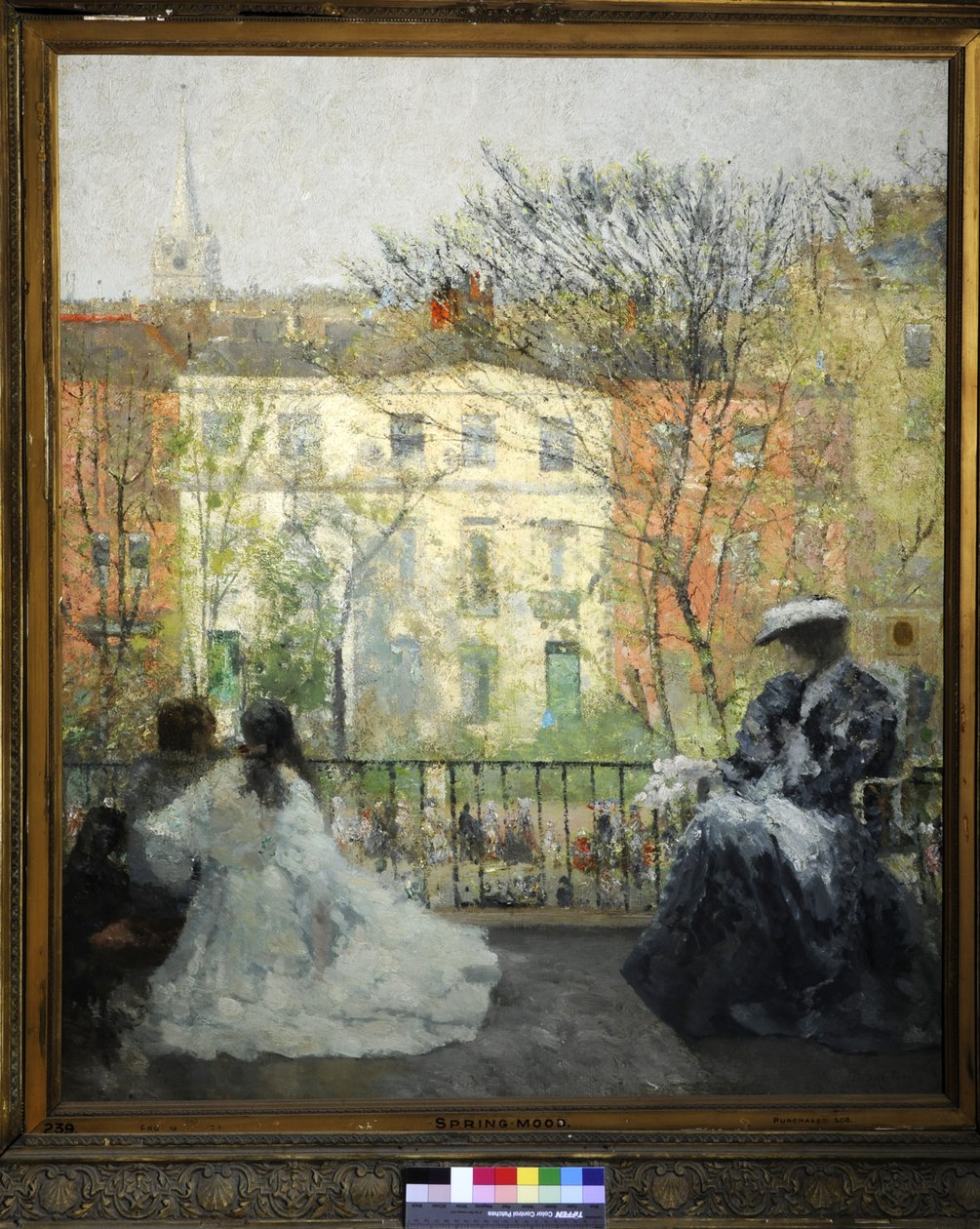 Wiosenny nastrój, ok. 1908 (olej na płótnie) autorstwa George Sauter