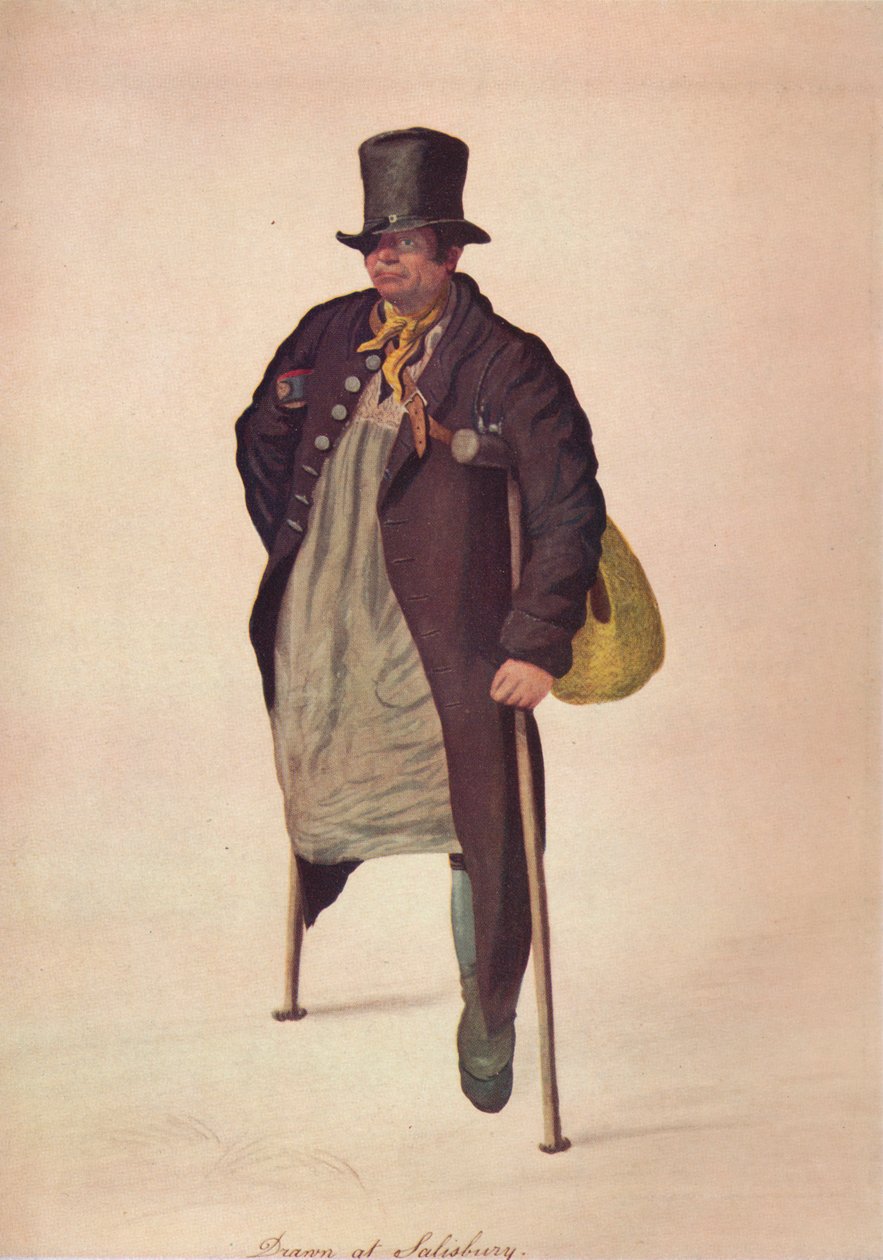 Rysowane w Salisbury, c1800 autorstwa George Scharf