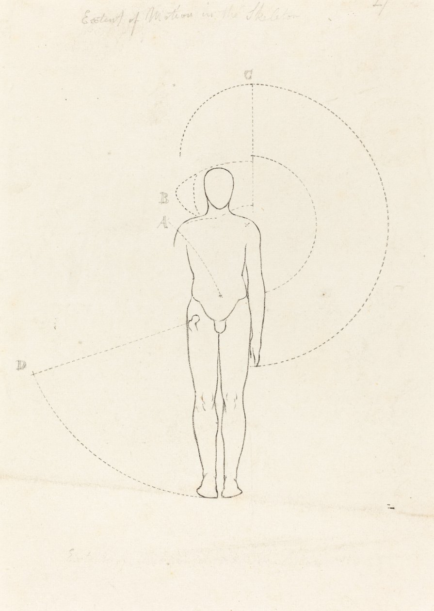 Zakres ruchu, jedna postać autorstwa George Scharf after John Flaxman