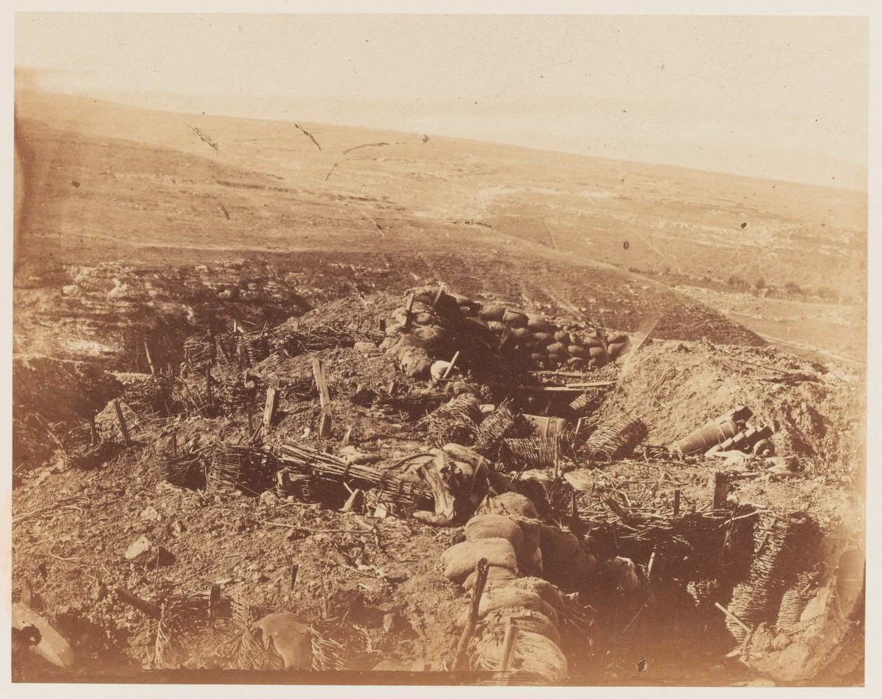 Widok z Redanu w kierunku Wąwozu Woroncowa autorstwa George Shaw Lefevre