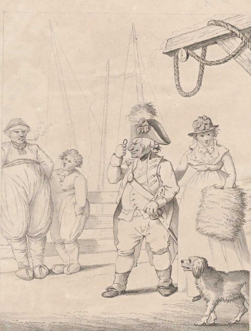 Prawdziwi mieszkańcy tej ziemi, 10 stycznia 1796 r. autorstwa George Shepheard