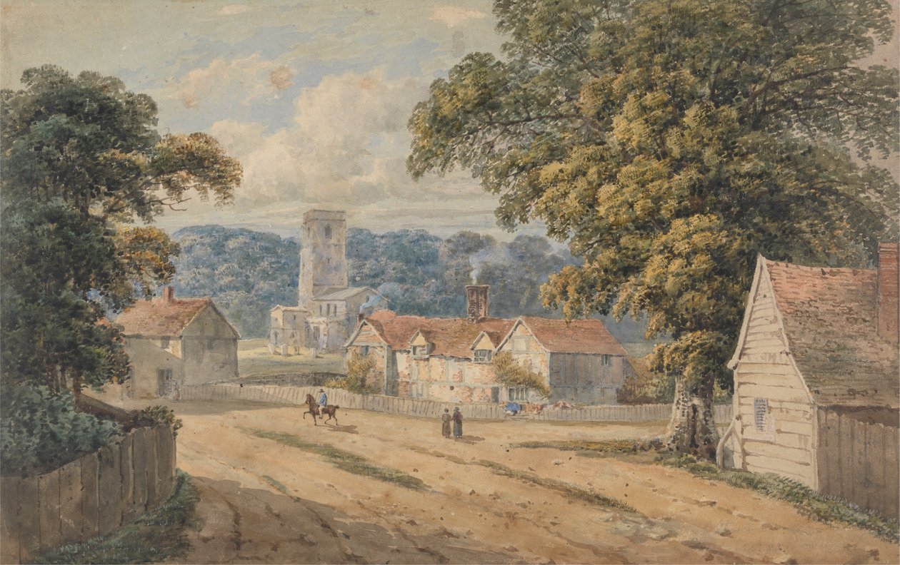 Wioska Aldbury, Hertfordshire autorstwa George Shepheard