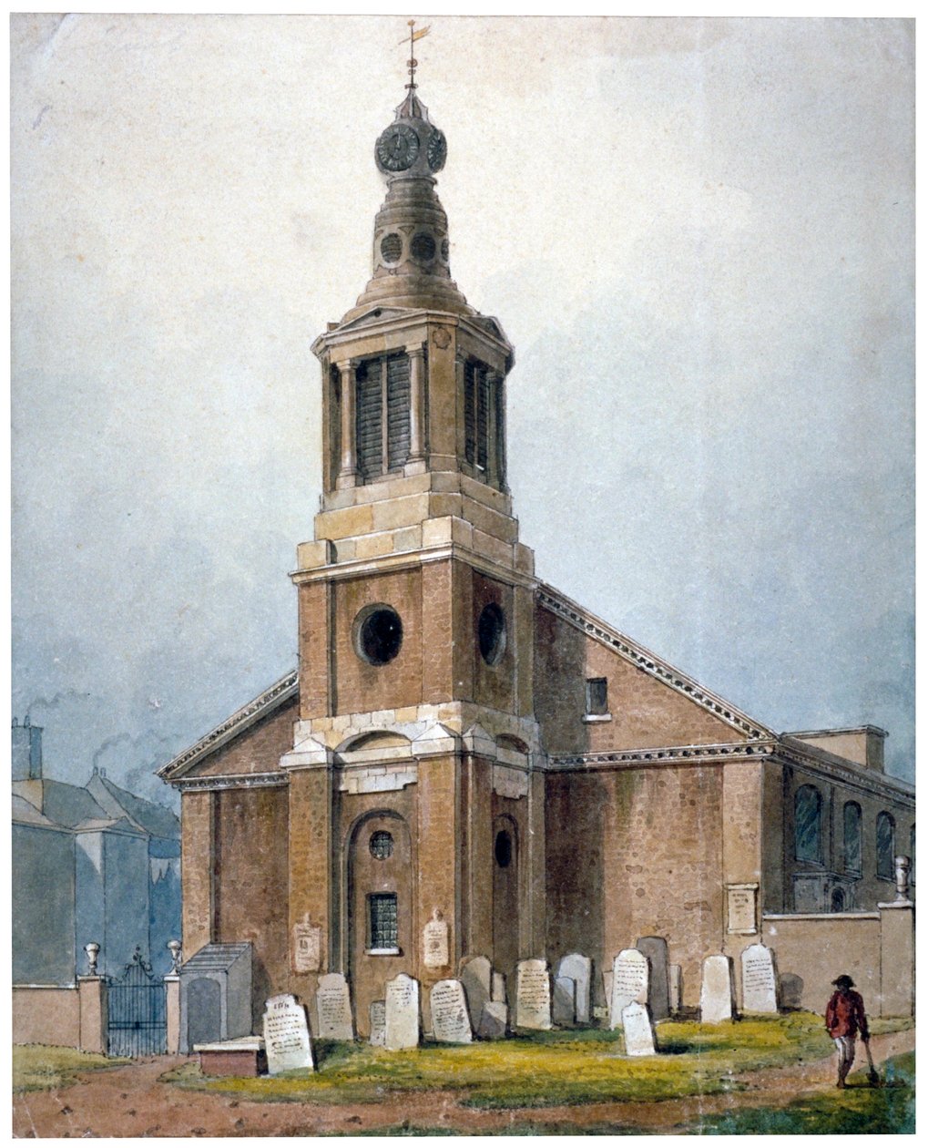 Kościół św. Anny, Dean Street, Soho, Londyn, 1828 autorstwa George Shepherd