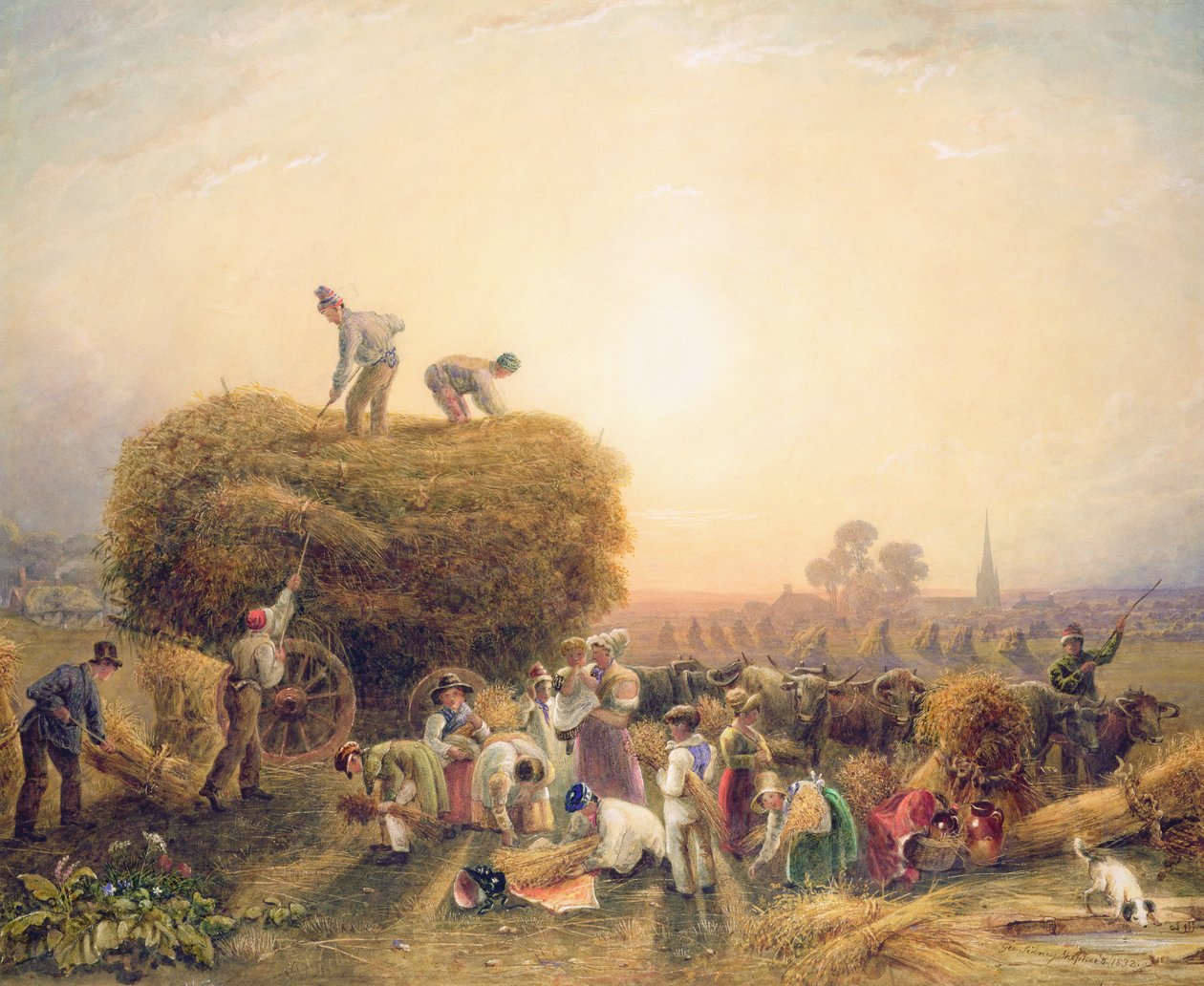 Sianokosy, 1832 (wc na papierze) autorstwa George Shepherd