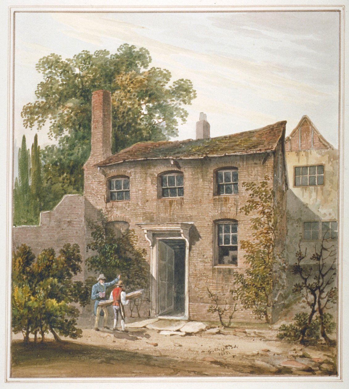 Dom w Holborn, Londyn, 1815 autorstwa George Shepherd