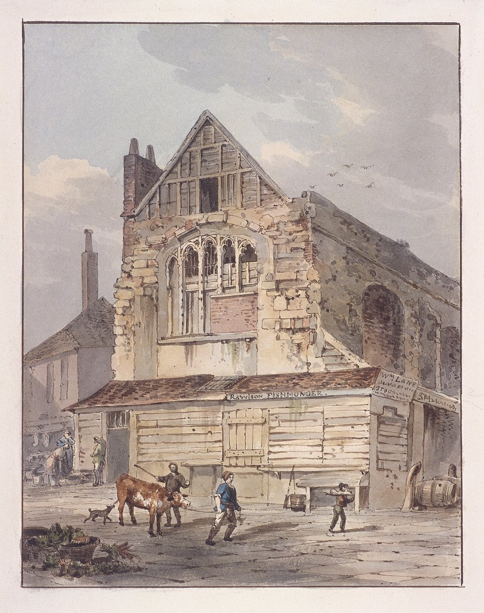 Kaplica Leadenhall, Londyn, c1810 autorstwa George Shepherd