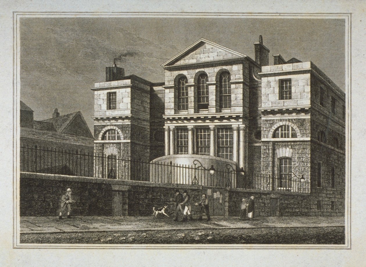 Widok Domu Sesyjnego, Old Bailey, 1812 autorstwa George Shepherd