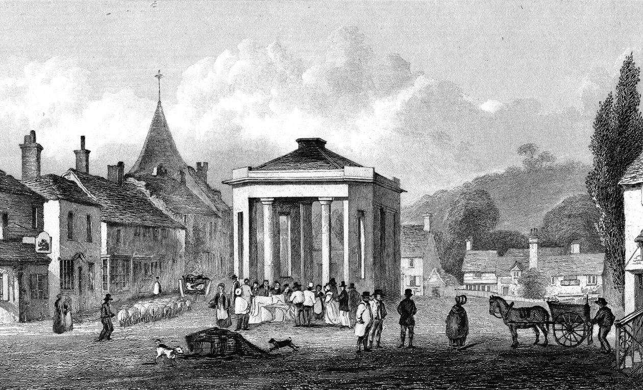 Westerham, Kent, grawerowane przez H. Adlarda, 1832 autorstwa George Shepherd