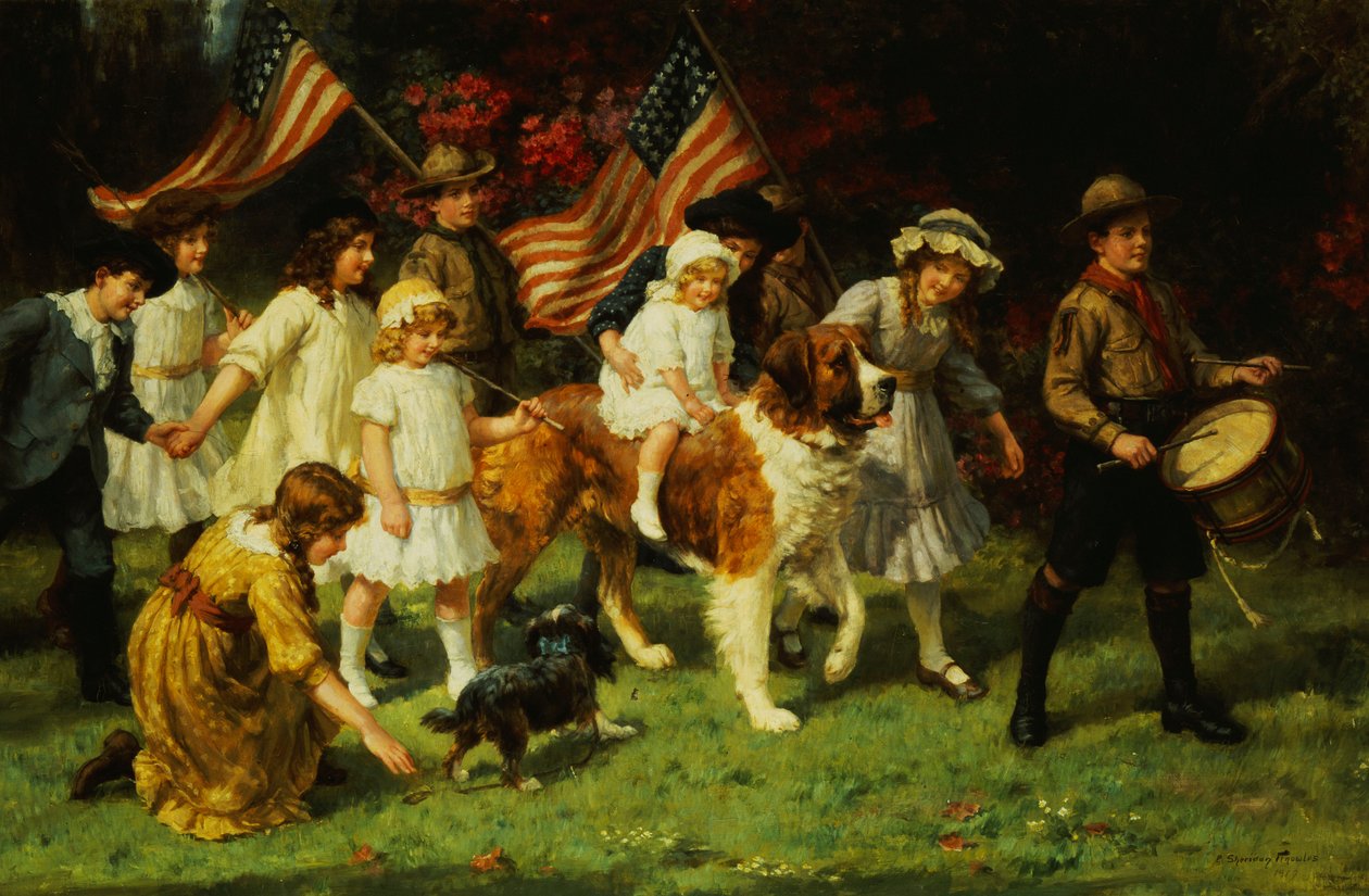 Parada amerykańska, 1917 autorstwa George Sheridan Knowles