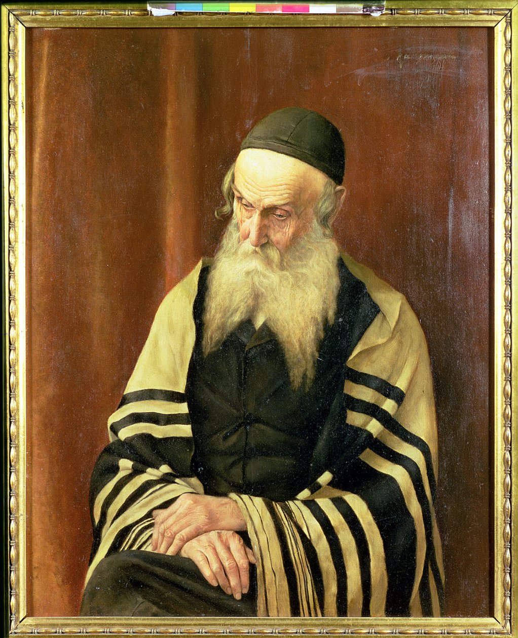 Aszkenazyjski rabin Jerozolimy autorstwa George Sherwood Hunter
