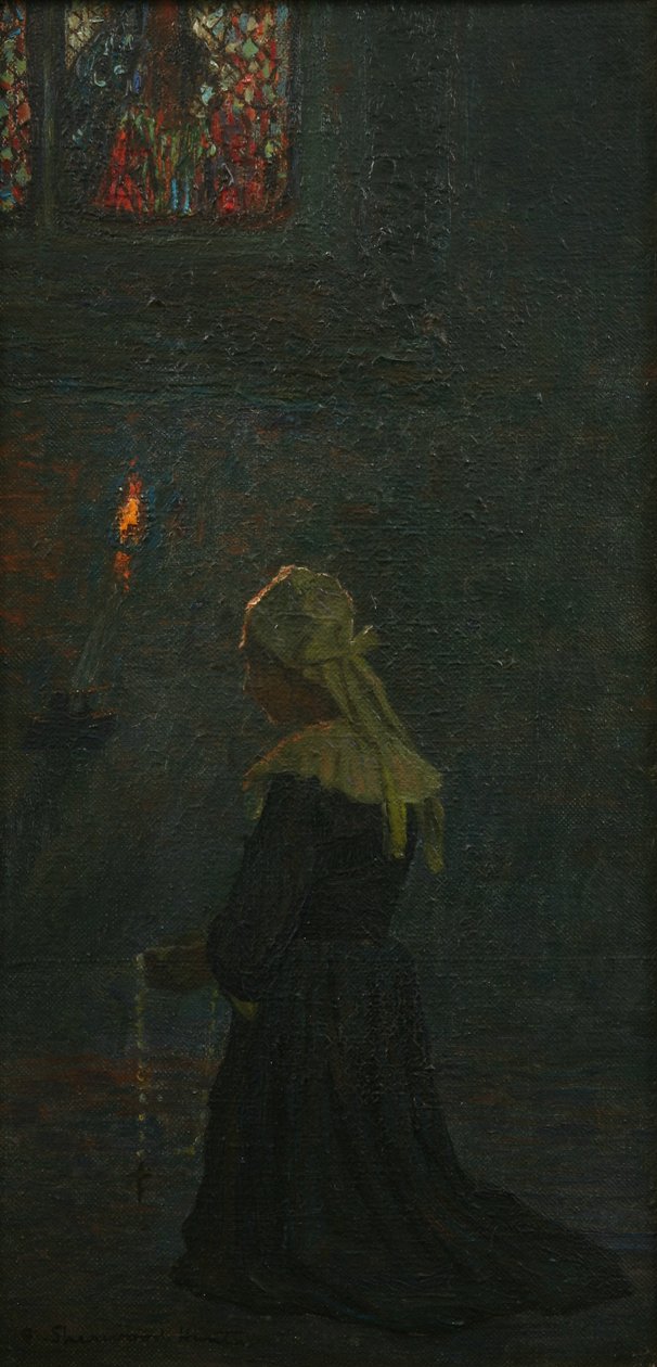 Na modlitwie (Pont Aven), 1905 autorstwa George Sherwood Hunter