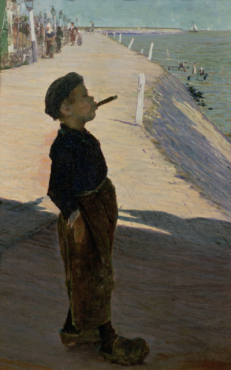 Ciesz się życiem, Volendam, Zuider Zee autorstwa George Sherwood Hunter