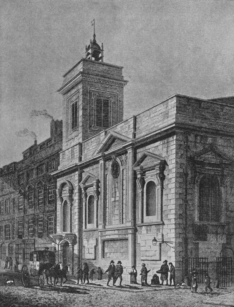 Kościół St Mildred, Poultry, City of London, 1812 1911 autorstwa George Sidney Shepherd