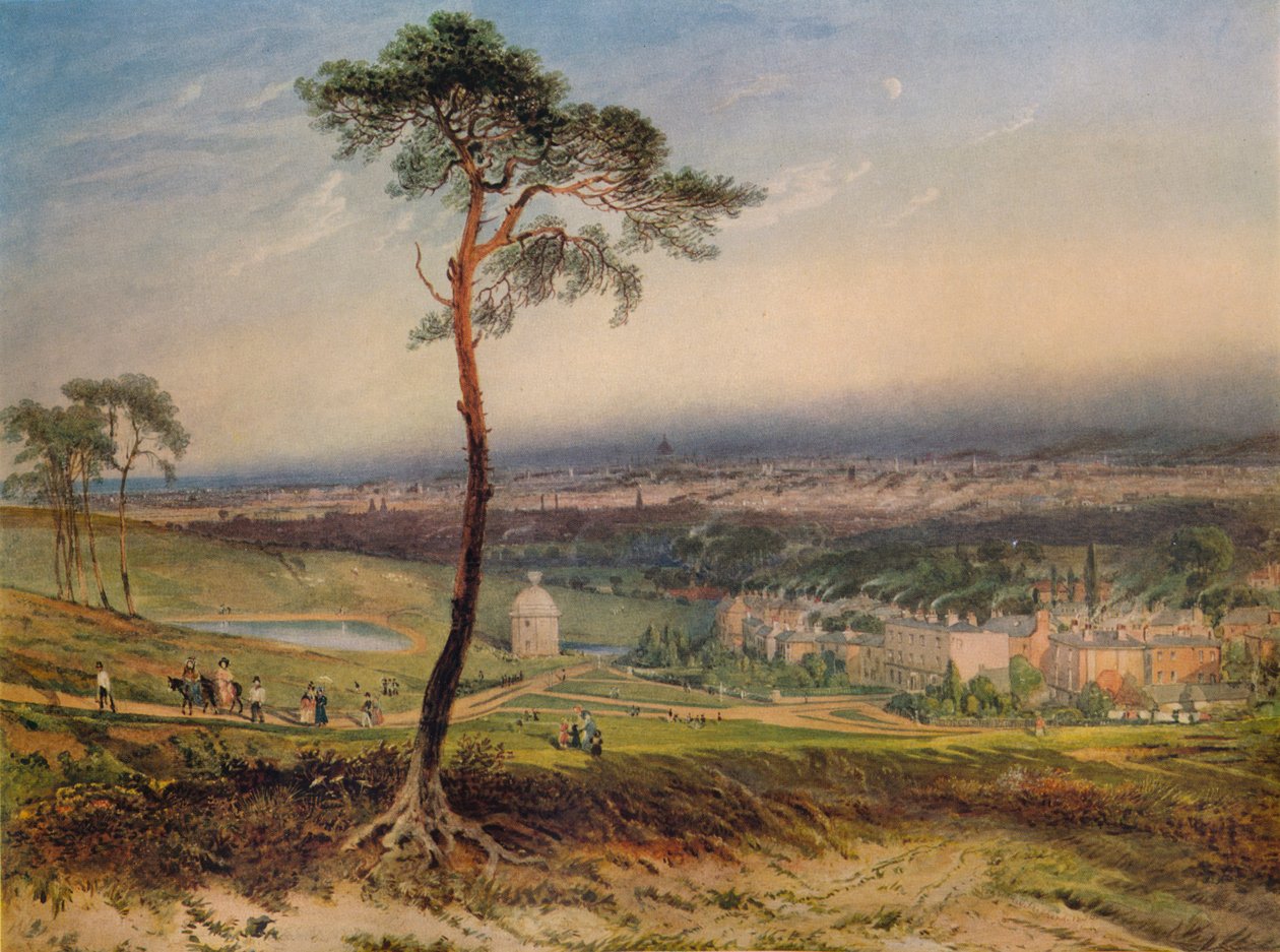 Londyn, z Hampstead, 1834 autorstwa George Sidney Shepherd