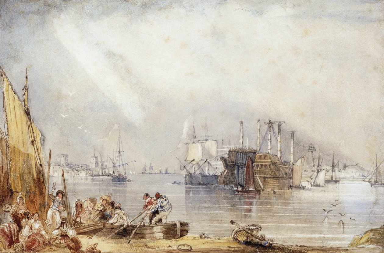 Portsmouth z Gosport, autorstwa George Sidney Shepherd