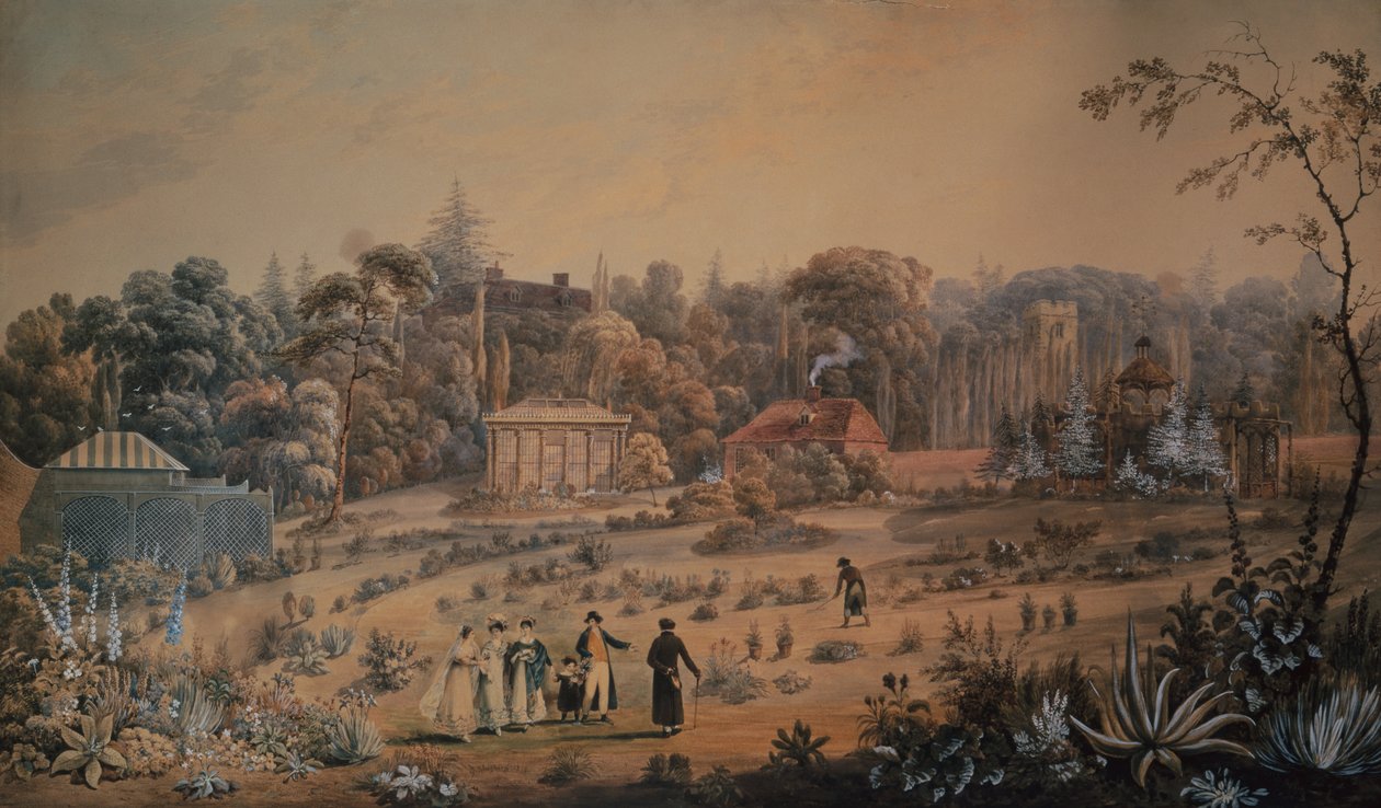 Ogrody w Battlesden House Bedfordshire autorstwa George Sidney Shepherd