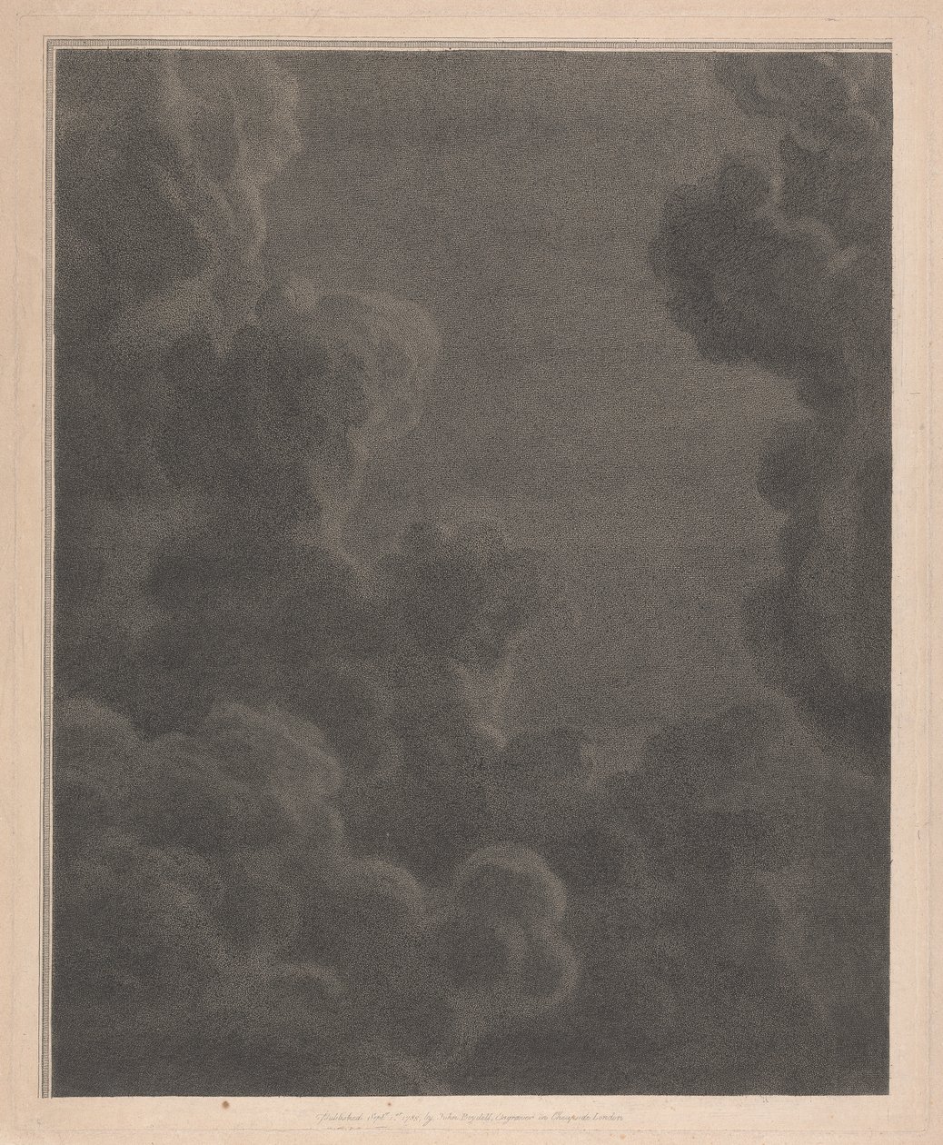 Zachodnie okno kaplicy, New College Oxford, chmury, część szopki autorstwa George Siegmund Facius