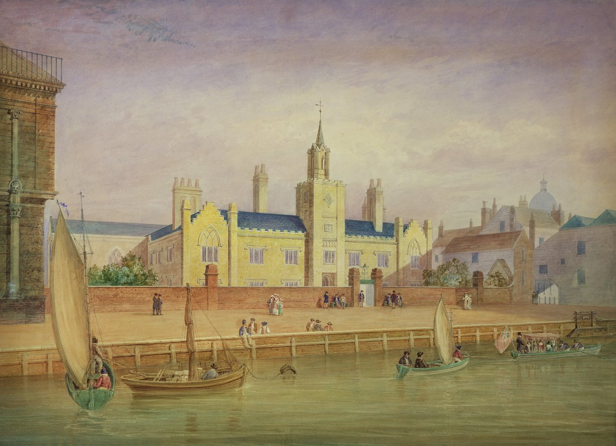 Przytułki Trójcy Świętej, Greenwich ok. 1825 r. autorstwa George Smith