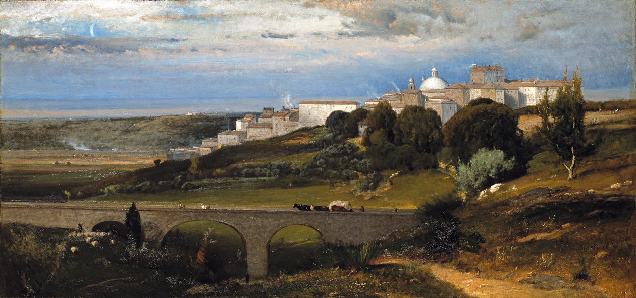 Ariccia, 1874 autorstwa George Snr. Inness