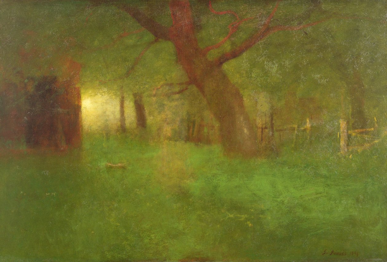 Zachód słońca w Starym Sadzie autorstwa George Snr. Inness