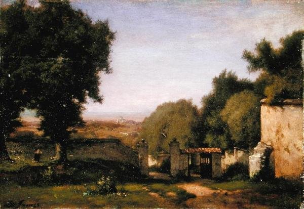 Brama w Albano autorstwa George Snr. Inness