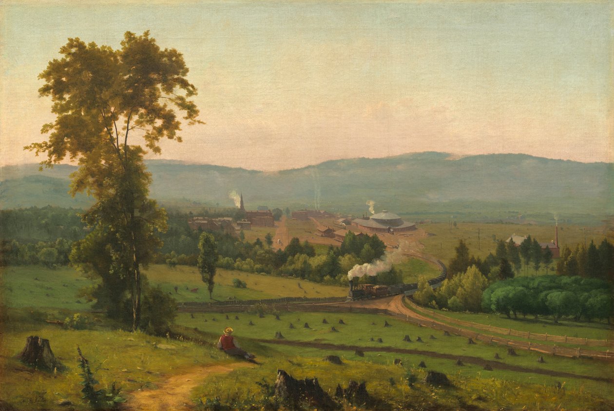 Dolina Lackawanna, ok.1856 autorstwa George Snr. Inness